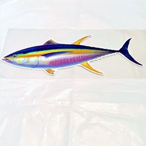 YellowFin Tuna Fishing Fisherman Sport Big Catch Decal Sticker WaterProof PVC